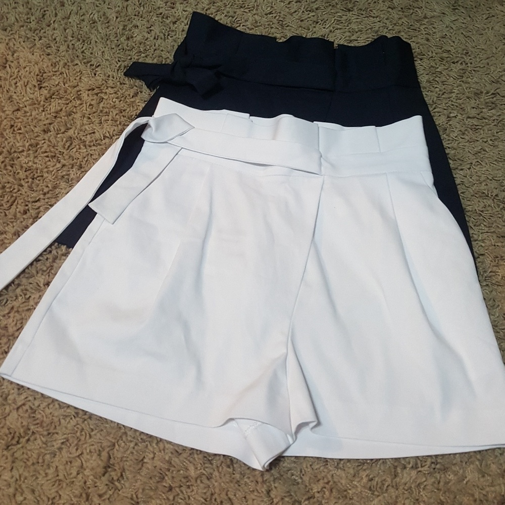 Zara highwaisted wrap shorts